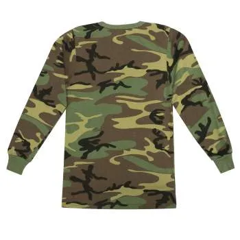 Kids Long Sleeve Camo T-shirt