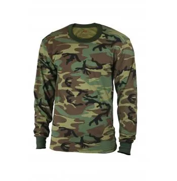 Kids Long Sleeve Camo T-shirt