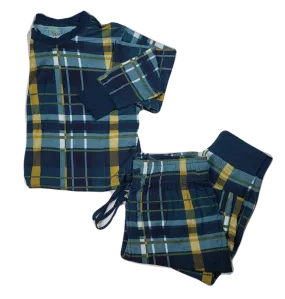 Kozi & Co Hunter & Gold Plaid Women's Pajama Set