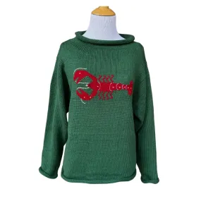 Ladies Hunter Green Lobster Sweater