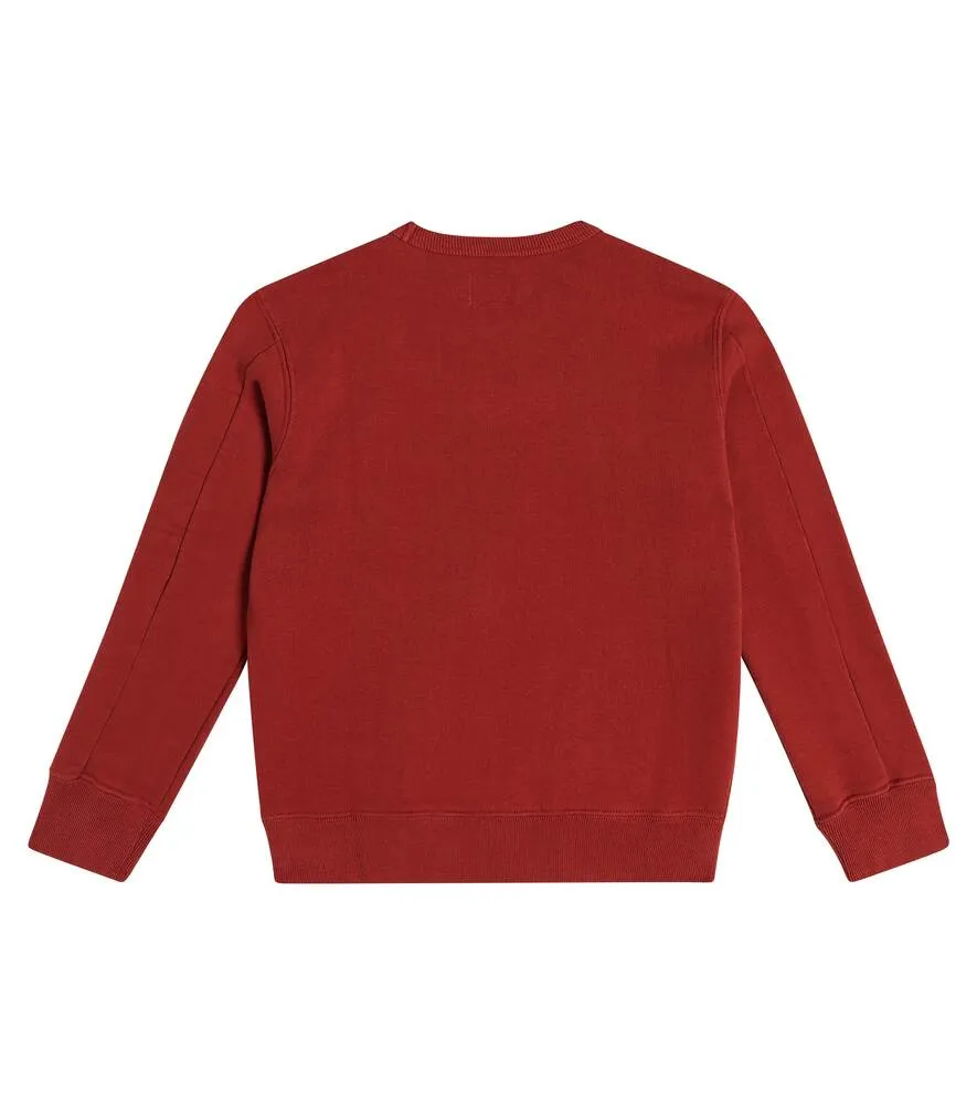 Lens sweatshirt in cotton jersey C. COMPANY KIDS, red