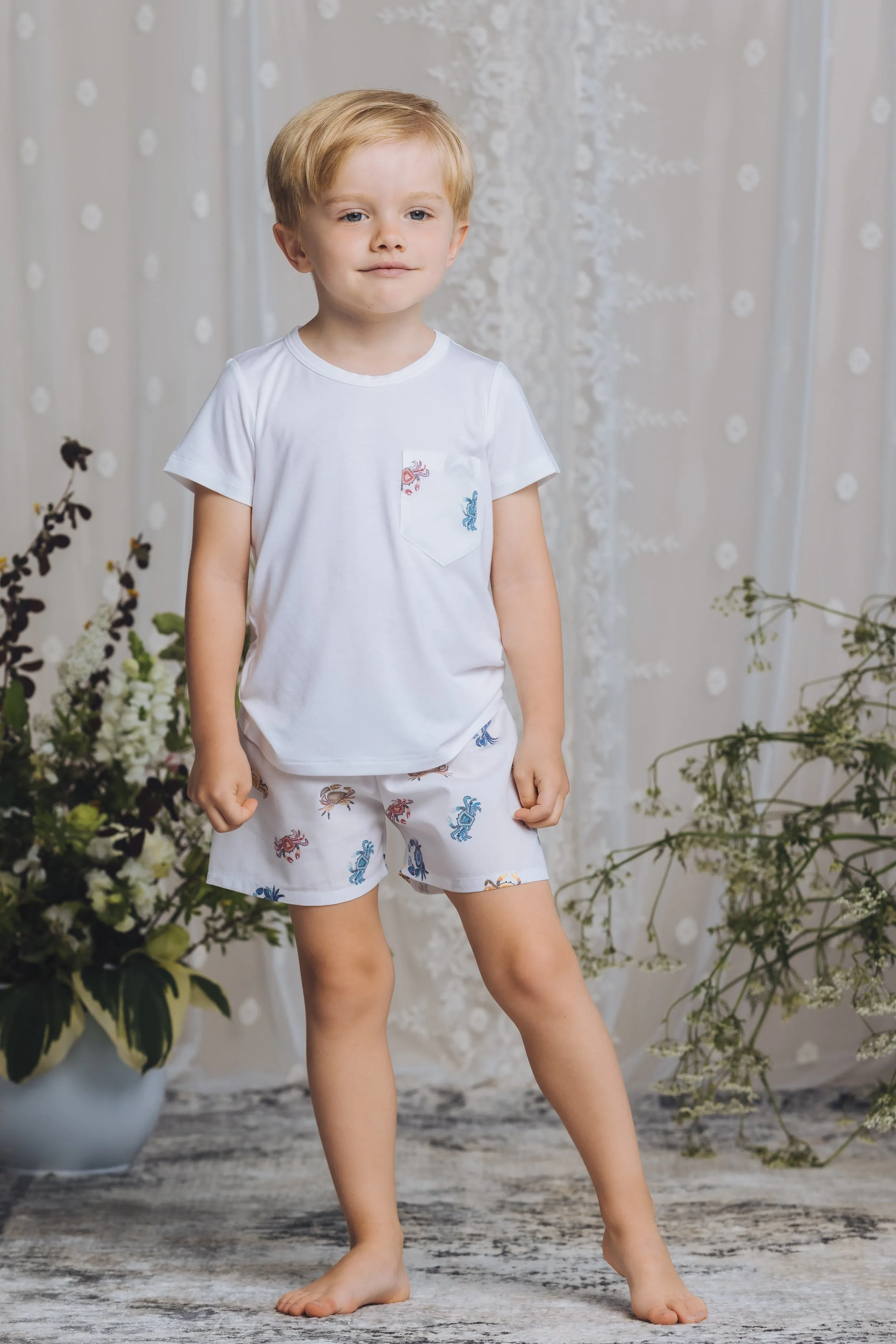 LEON - BOYS PYJAMA CRAB PRINT