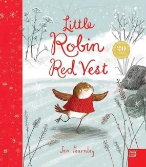 Little Robin Red Vest by Jan Fearnley