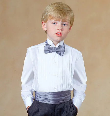 M7223 Children's/Boys' Lined Vests, Cummerbund, Bow Tie and Necktie