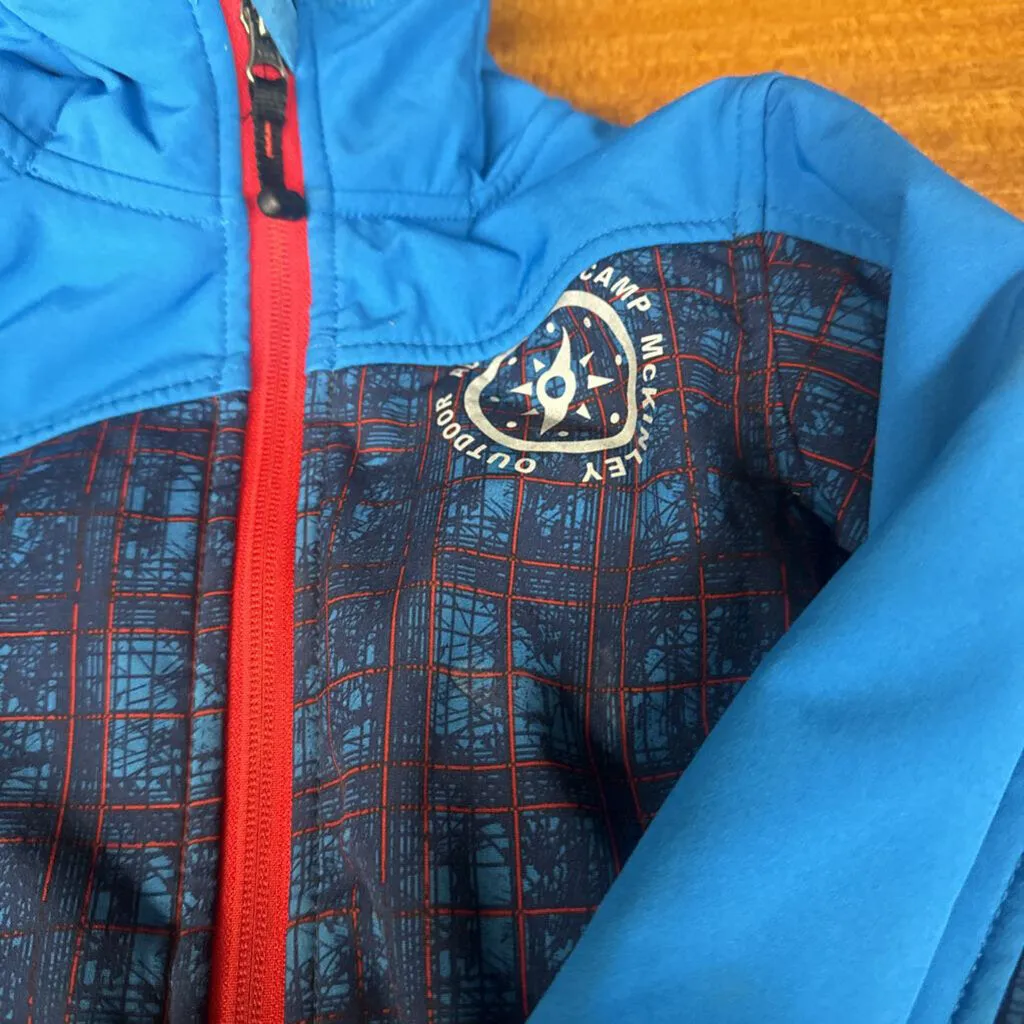 McKinley - Kids Fleece-Lined Softshell Jacket - MSRP $90: Blue/Navy/Red-children-6/6X