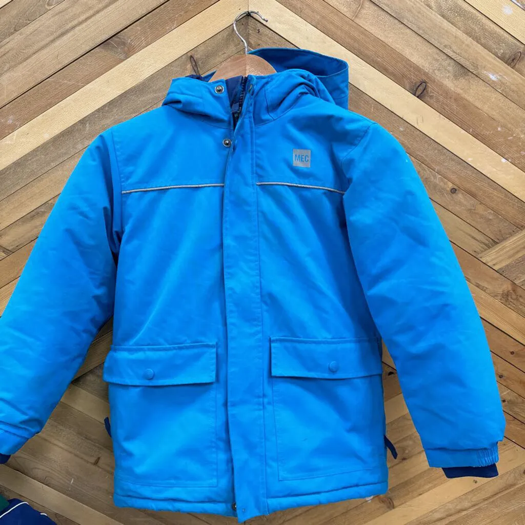 MEC- toaster winter jacket- MSRP $150: blue -children-8y