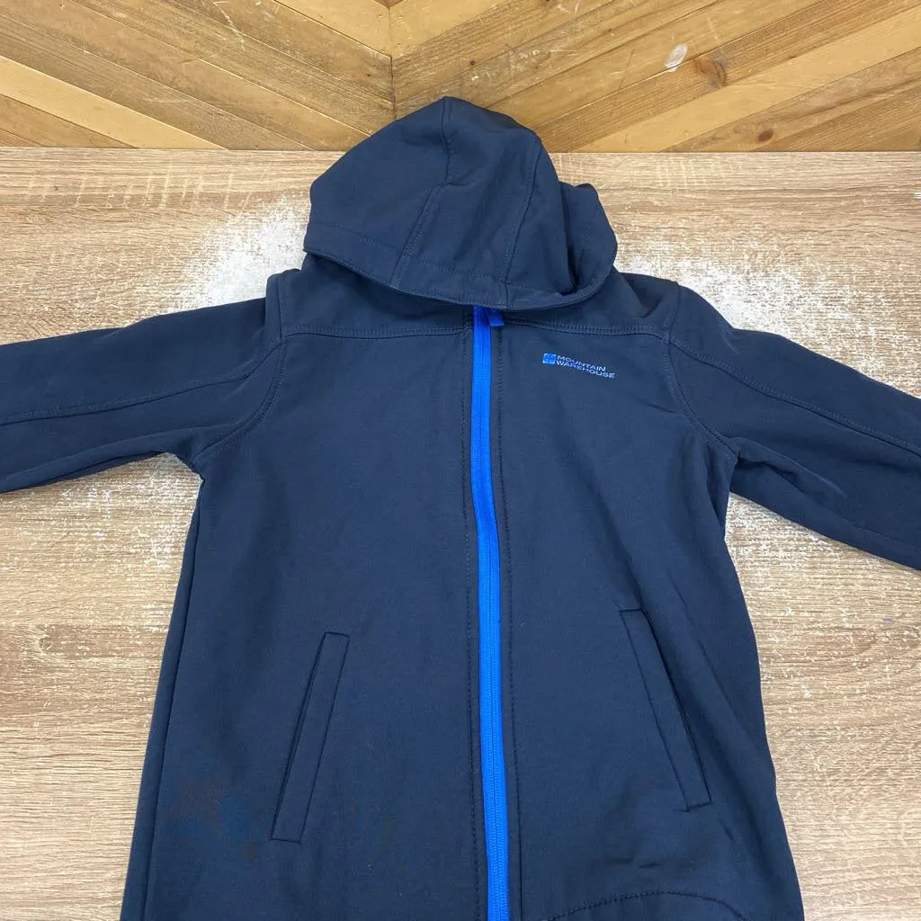 Mountain Warehouse - Kid's Softshell Jacket - MSRP $37: Navy/Blue-children-9/10Y