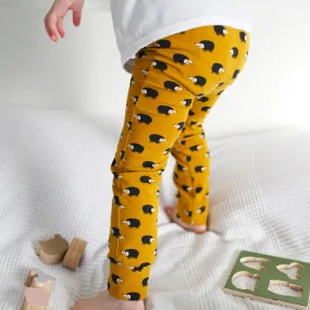 Mustard Hedgehog Print Leggings