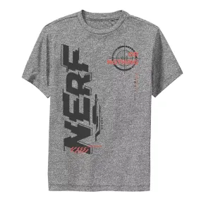 Nerf It's Nerf Or Nothing T-shirt for boys ages 8-20 with Nerf text and graphics on the right side