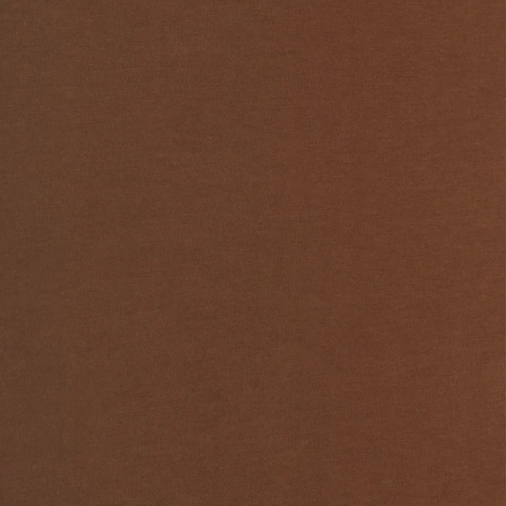 ORGANIC Cotton Lycra Solid Knit - Brown