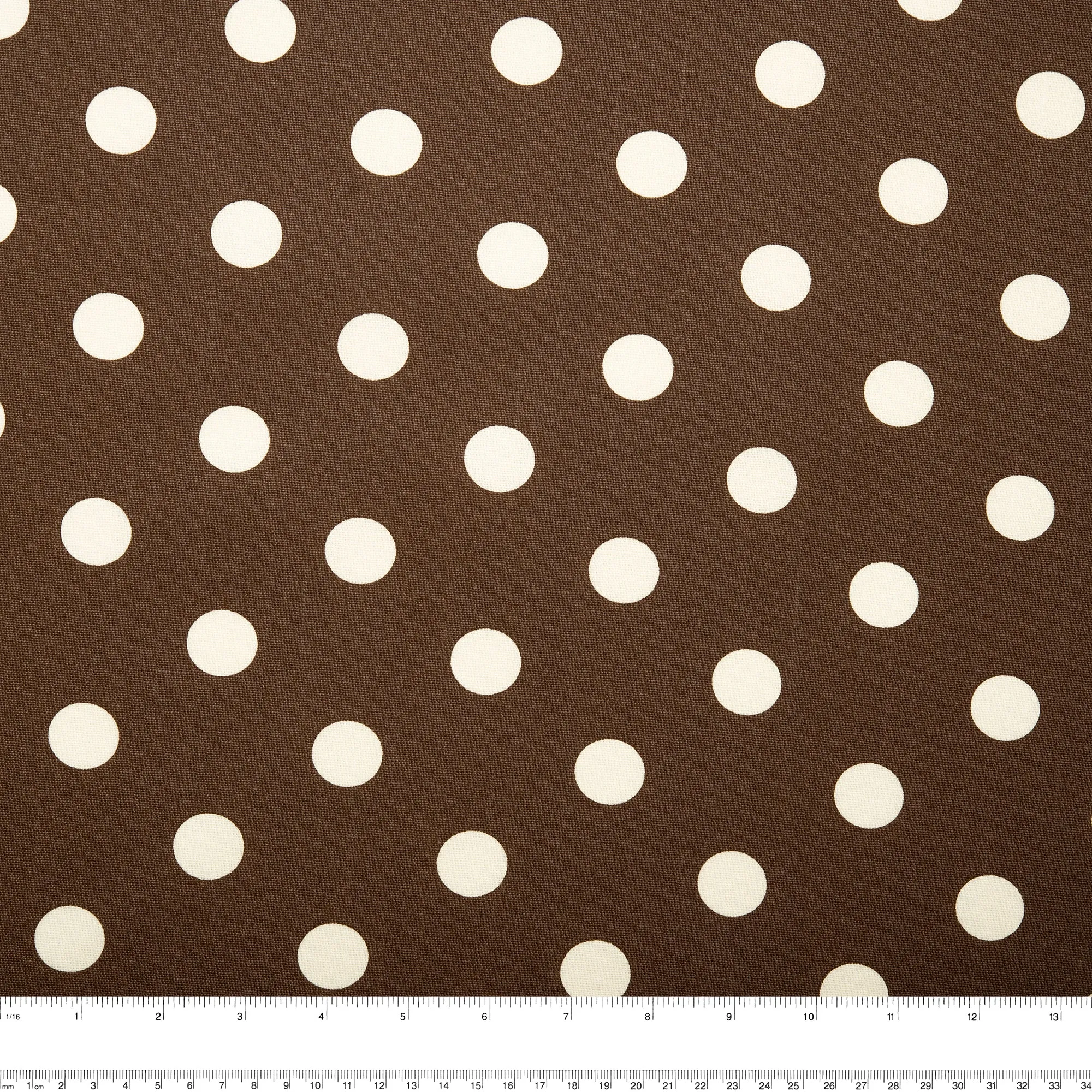 Printed Craft Canvas - TIC-TAC-TOE - Dots - Brown