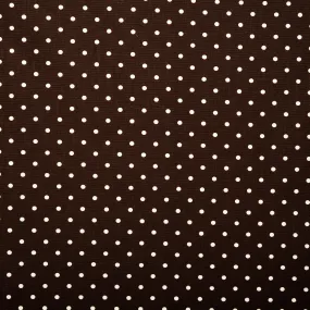 Printed Craft Canvas - TIC-TAC-TOE - Polka dots - Brown