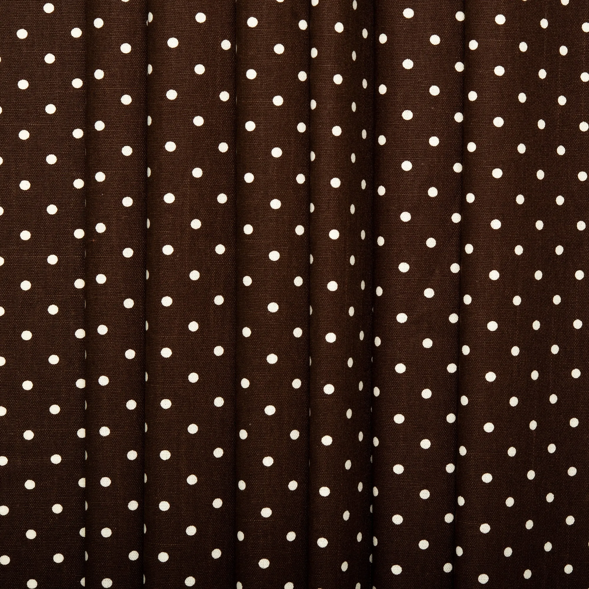 Printed Craft Canvas - TIC-TAC-TOE - Polka dots - Brown