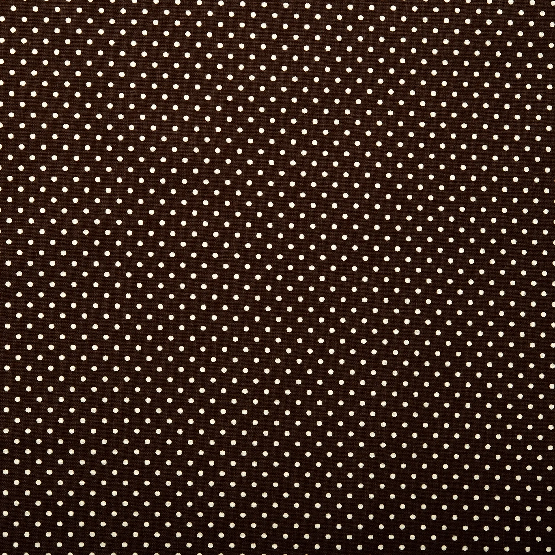 Printed Craft Canvas - TIC-TAC-TOE - Polka dots - Dark brown