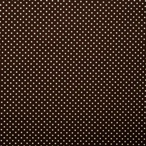 Printed Craft Canvas - TIC-TAC-TOE - Polka dots - Dark brown