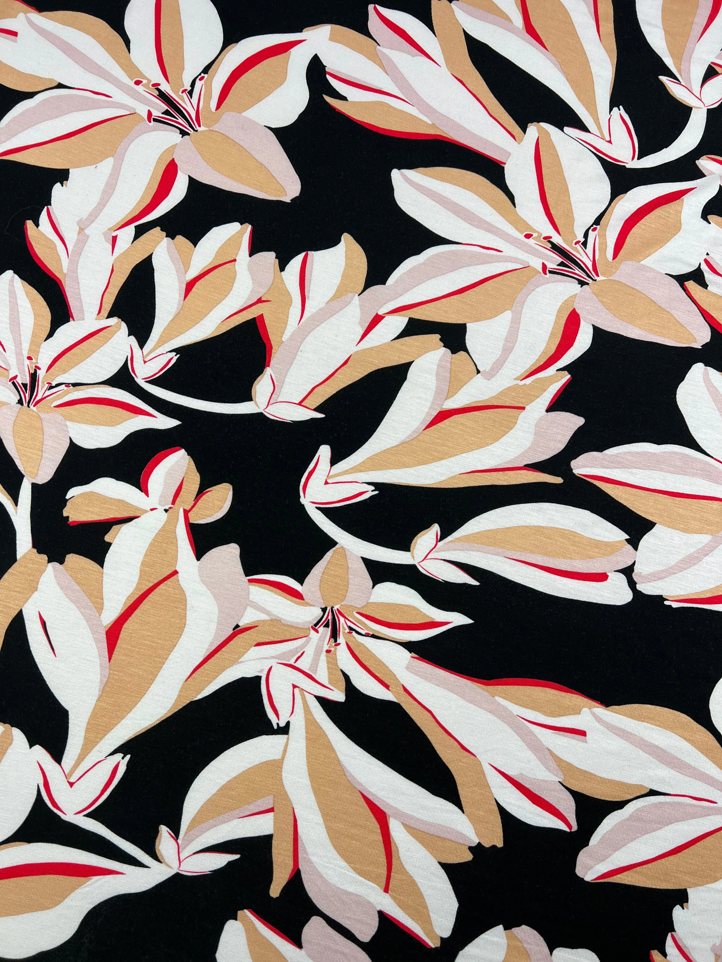 Printed Rayon Lycra - Lily - 150cm