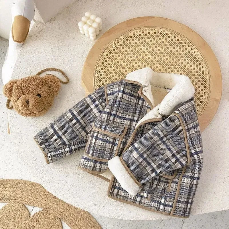 "Dunken" Plaid Children's Coat