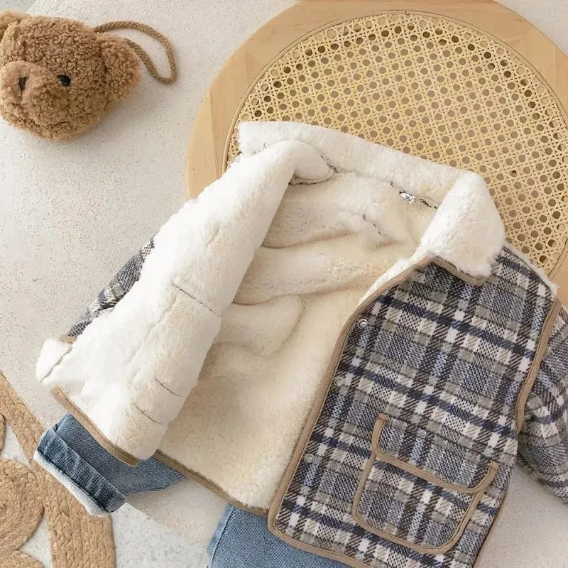 "Dunken" Plaid Children's Coat