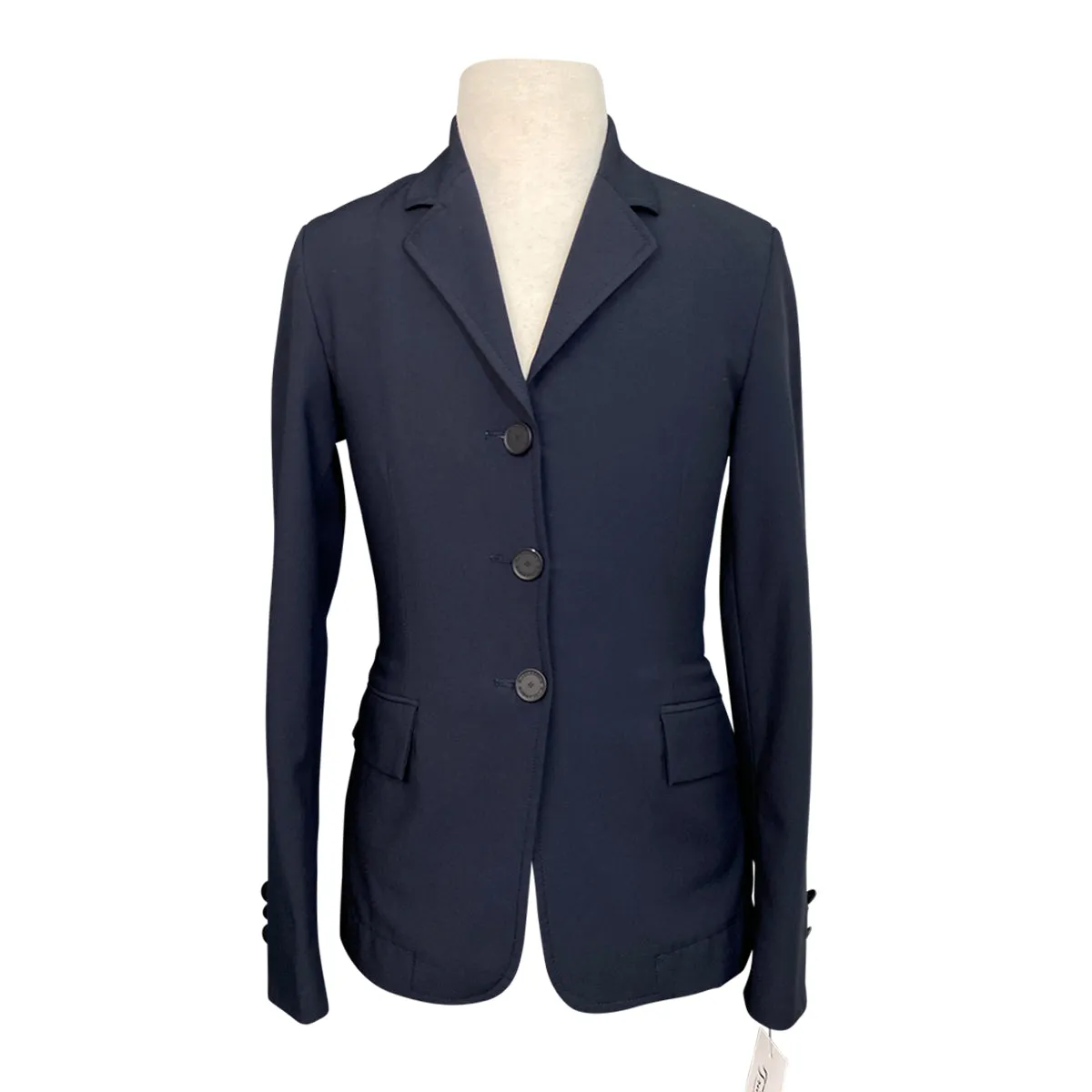 RJ Classics 'Nora' Grey Label Show Coat in Navy - Children's 18R