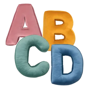 Set of 4 Velvet Letters