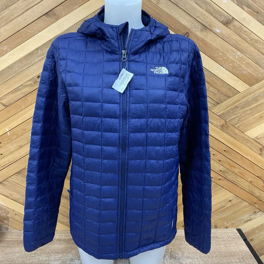 The North Face - Kid's ThermoBall Hooded Puffer Jacket - MSRP $210: Navy-children-XL (18/20)