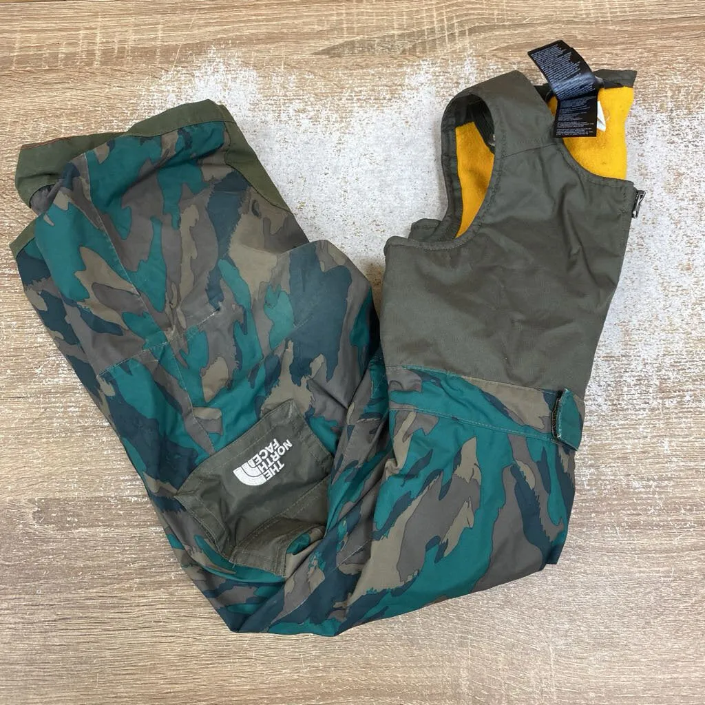 The North Face- toddler fleece bib snow pants- MSRP $150 : Green Camo -children-3T