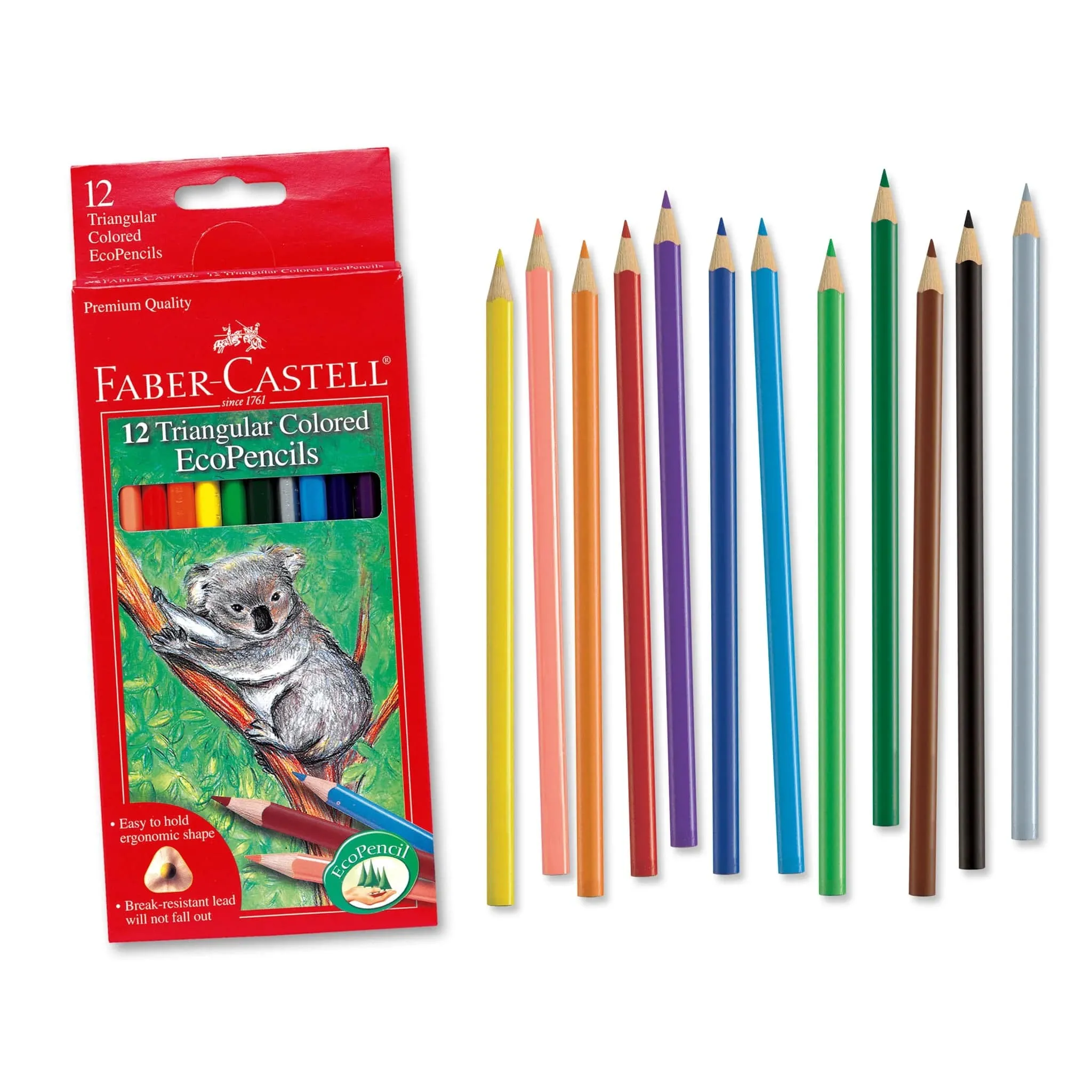 Triangular Color EcoPencil - 12 Pack