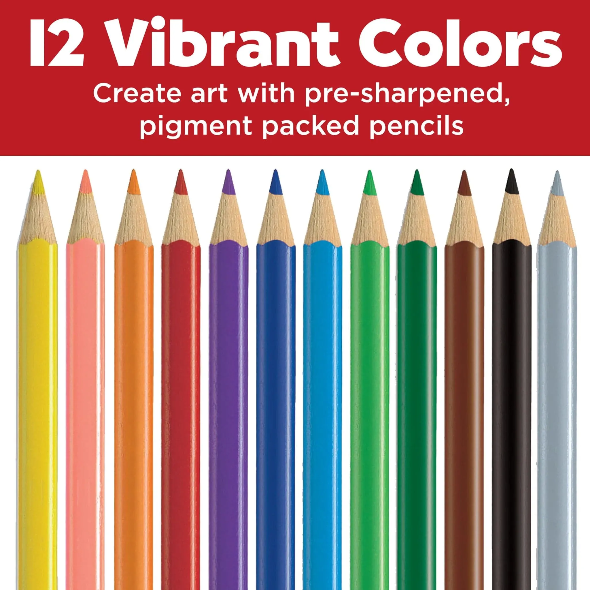 Triangular Color EcoPencil - 12 Pack