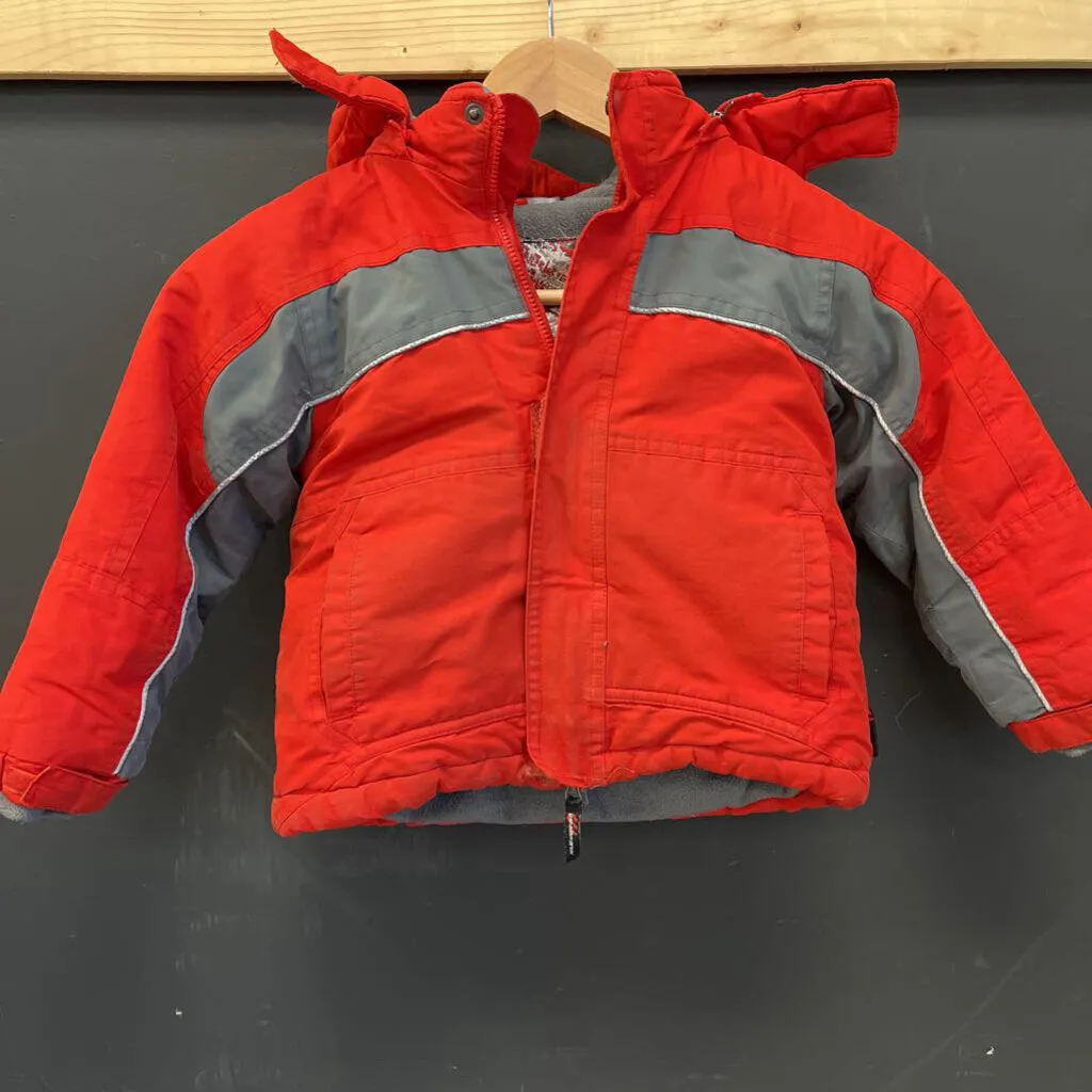 Weatherproof - Kids Winter Jacket: Red/Grey-children-3T