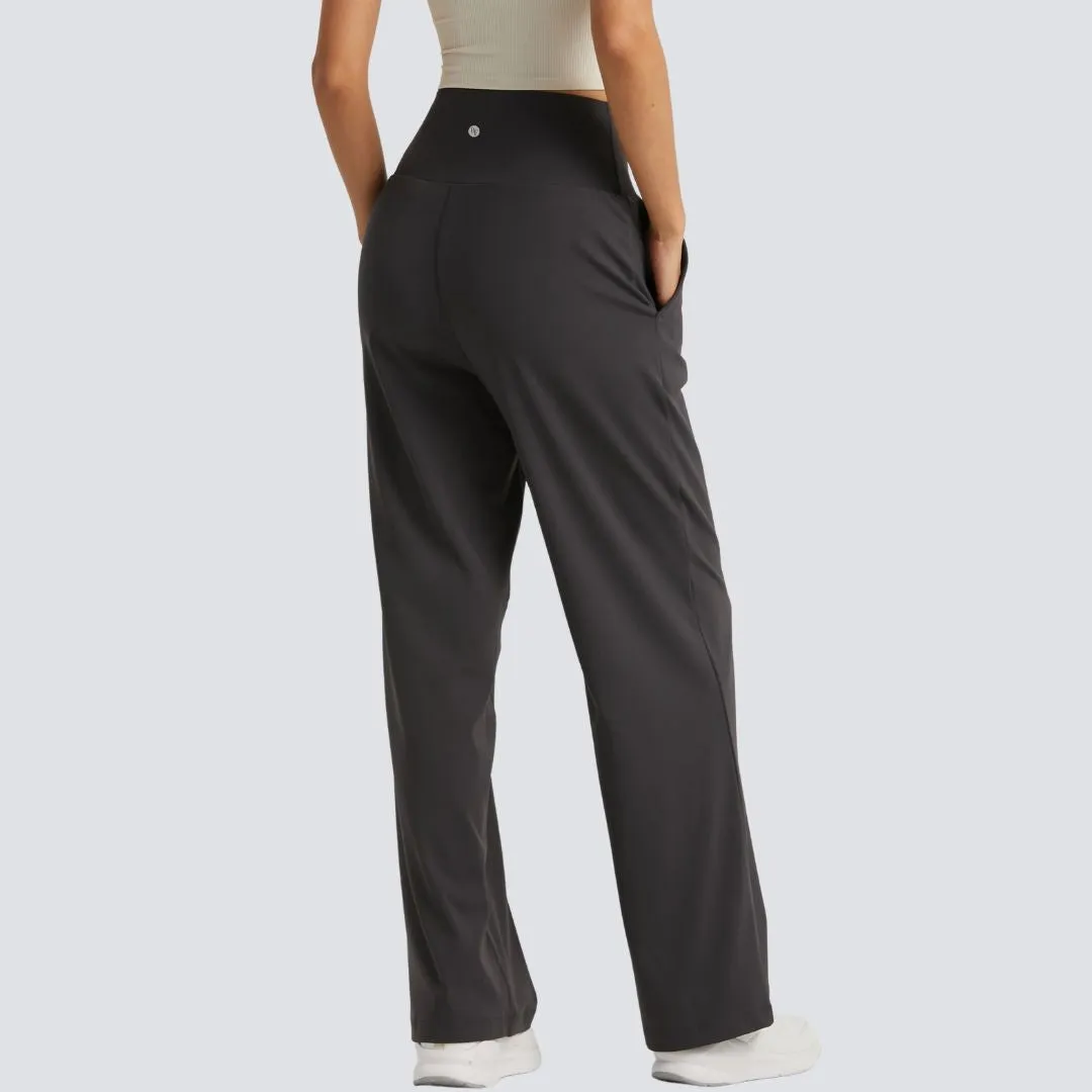 Wide Legged Yoga Pant - Graphite Grey